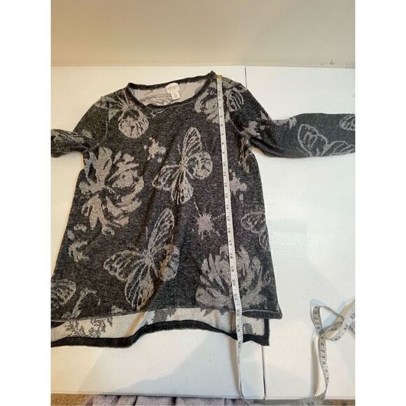 Chicos size 0 small bundle women’s blouse black gray - Picture 8 of 13